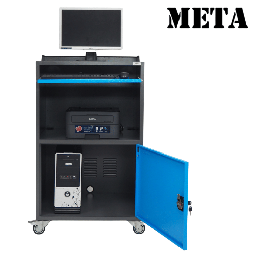 ตู้คอมเหล็ก META MC-2501-GR/BL สีเทา/ฟ้า_2